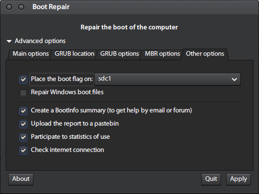 Boot repair adv